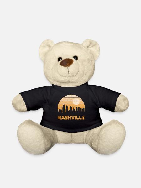 Retro Sonnenuntergang Nashville - Teddy - Schwarz