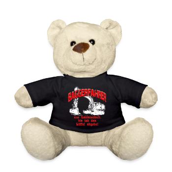 Baggerfahrer Leidenschaft Bagger - Teddy - Schwarz - Vorne