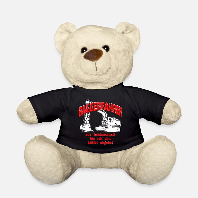 Baggerfahrer Leidenschaft Bagger - Teddy - Schwarz