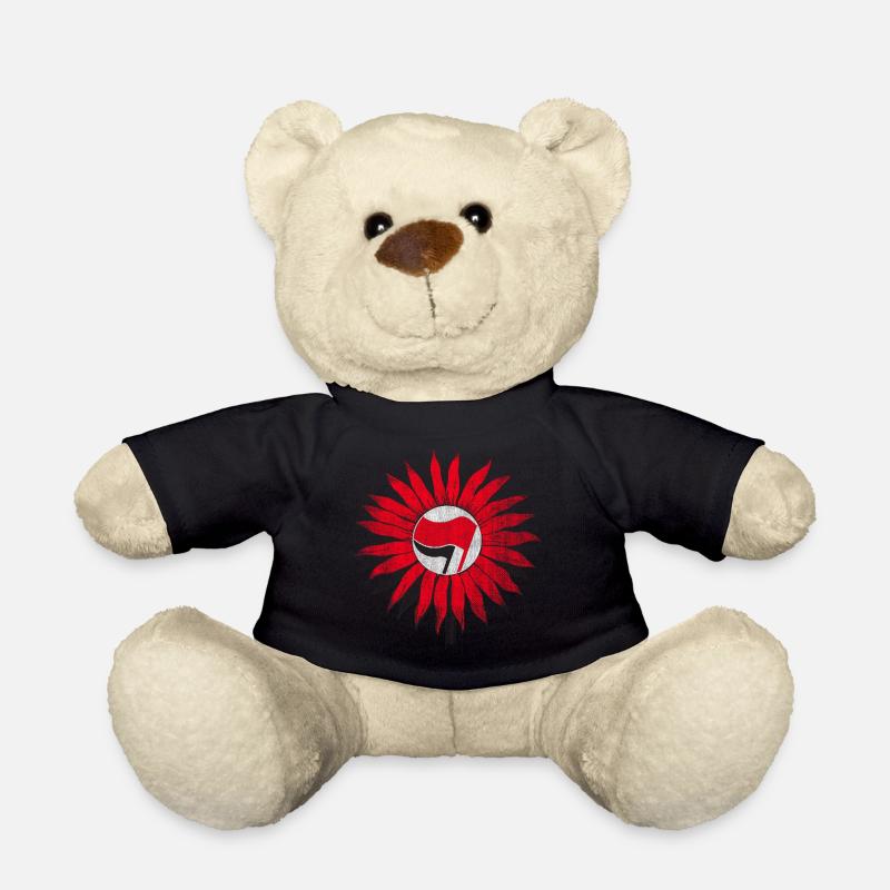 Sonnenblume der Antifa - Teddy - Schwarz