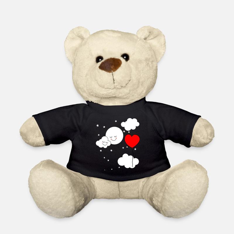 Fantasy Kinder Himmel Luftballon Herz Baby - Teddy - Schwarz