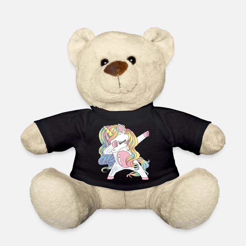Dabbing Einhorn Geschenk - Teddy - Schwarz
