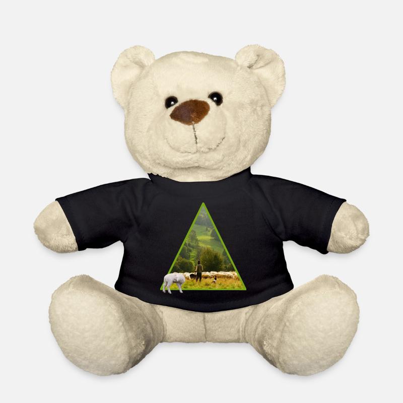 mouton avec berger - Nounours - noir