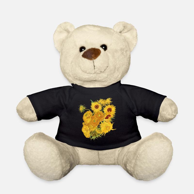 Vincent van Gogh Sunflowers Art history Shirt - Teddy Bear - black