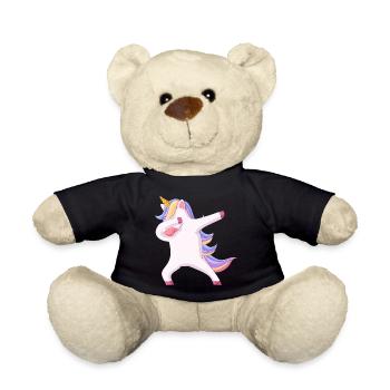 Einhorn Design Dab Dabbing - Teddy - Schwarz - Vorne