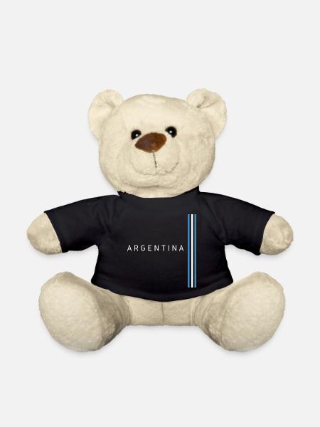 Argentinische Flagge, Argentinischer Stolz - Teddy - Schwarz
