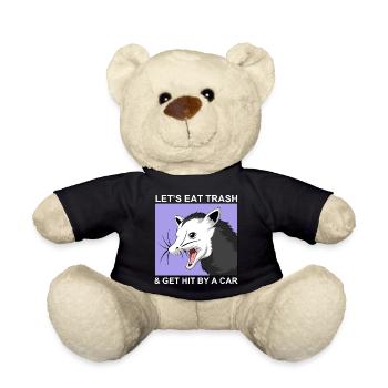 Let es Eat Trash und Get Hit By A Car - Teddy - Schwarz - Vorne