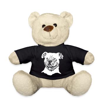 American Bulldog Tête « Black Edition » - Nounours - noir - Devant