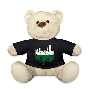 Saxony Flag Saxon Flag Ossi Holiday SN - Teddy Bear - black - Front