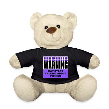 Warnung kann anfangen, über Fischerei zu sprechen - Teddy - Schwarz - Vorne