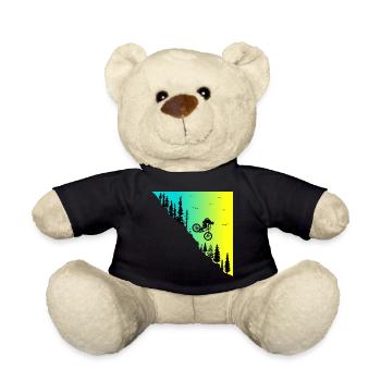 mountainbike downhill action outdoor Fahrrad bike - Teddy - Schwarz - Vorne