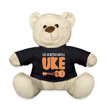 ukulele - Teddy Bear - black - Front
