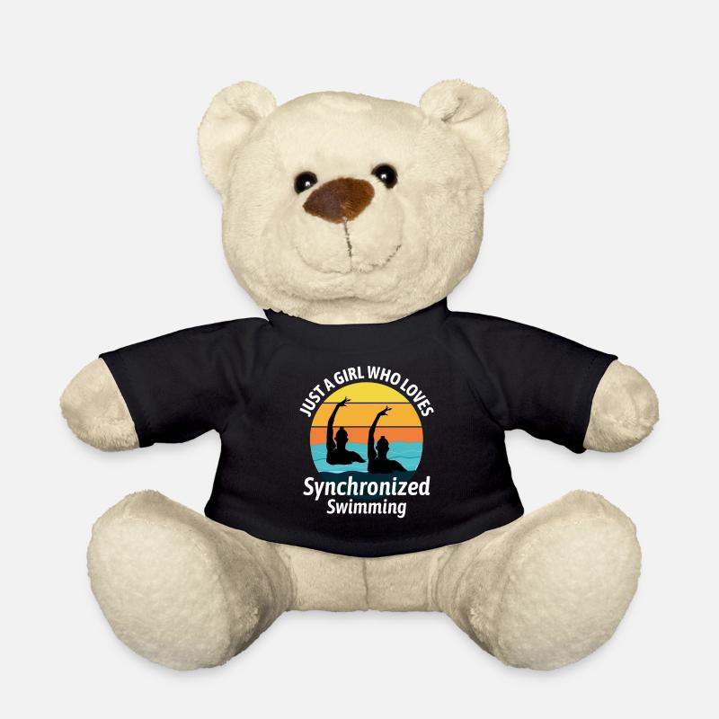 Synchro Schwimmer Synchronschwimmen Mädchen - Teddy - Schwarz