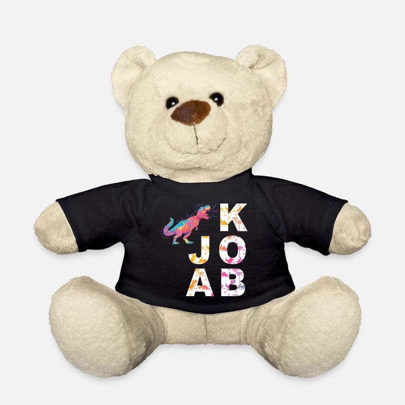 Jakob - Cooler Jungen Name mit coolen Dinosauriern - Teddy - Schwarz