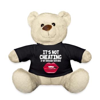 Ce n’est pas tricher si mon mari regarde - Nounours - noir - Devant