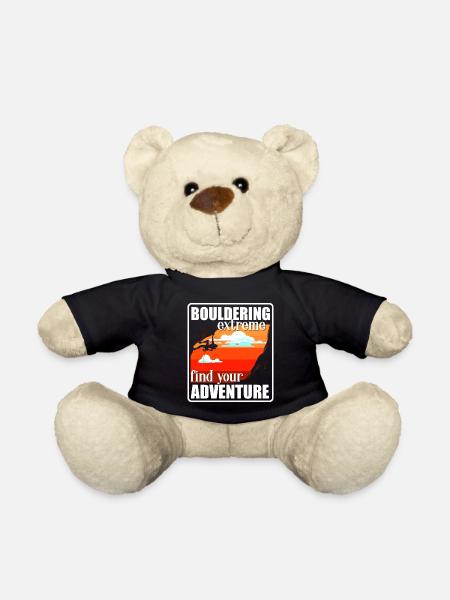 Bouldern Felsklettern Boulderer Sport - Teddy - Schwarz
