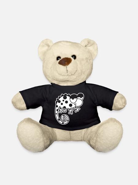 Chamäleon – Farbwechselndes Reptil, stylisch Vinta - Teddy - Schwarz