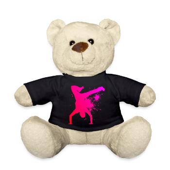 Hip Hop Hiphop Bgirl Breakdance Damen Break Dance - Teddy - Schwarz - Vorne