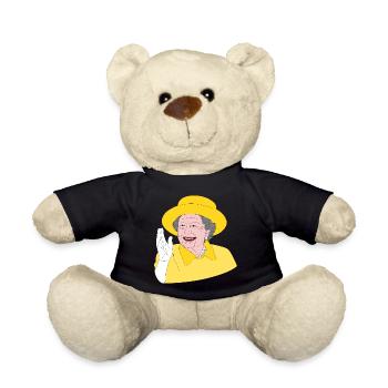 Elisabeth II. - 70. Thronjubiläum - Design Shirt - Teddy - Schwarz - Vorne