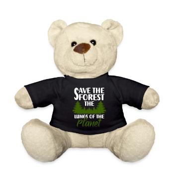 Outdoor Environmental Protection Forest Animal - Teddy Bear - black - Front