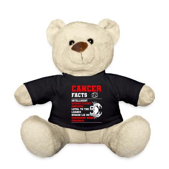 Cancer Signe du zodiaque Superstition Étoiles - Nounours - noir - Devant