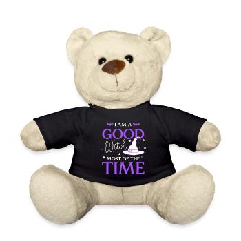 Witch Halloween Magic - Teddy Bear - black - Front
