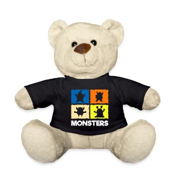 Monstre Mignon Petite Sœur Big Brother - Nounours - noir - Devant