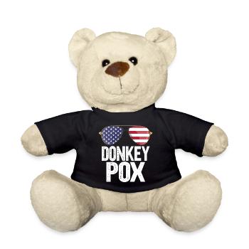 Donkey Pox - Teddy Bear - black - Front