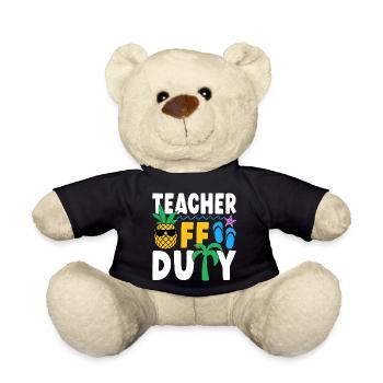 Teacher Off Duty Lehrer außer Dienst - Teddy - Schwarz - Vorne