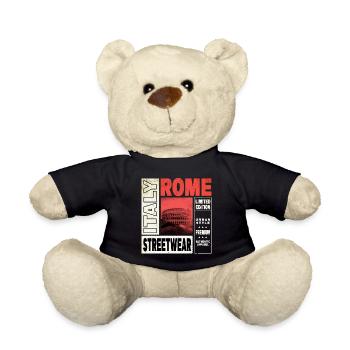 Rome Rome Italy City Skyline Home Love Holiday - Teddy Bear - black - Front