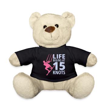 Kitesurfen Kiteboarding Kiteboarder Kitesurf - Teddy - Schwarz - Vorne