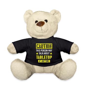 Joueur stratège de jeu de société - Nounours - noir - Devant