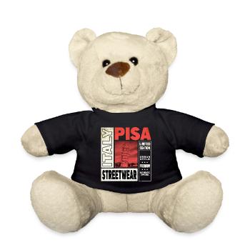 Pisa Italy City Skyline Home Love Holiday - Teddy Bear - black - Front