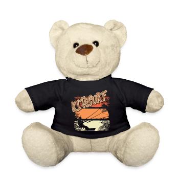 Kitesurfen Kitesurf Kitesurfer Kiteboard - Teddy - Schwarz - Vorne