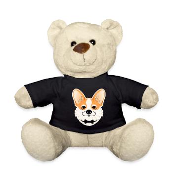 Corgi Bow Dog Lover Puppy - Nounours - noir - Devant