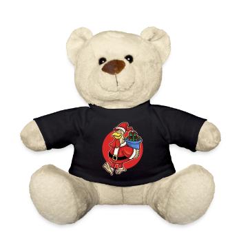 Christmas Ugly Christmas Poultry Xmas Chicken - Teddy Bear - black - Front