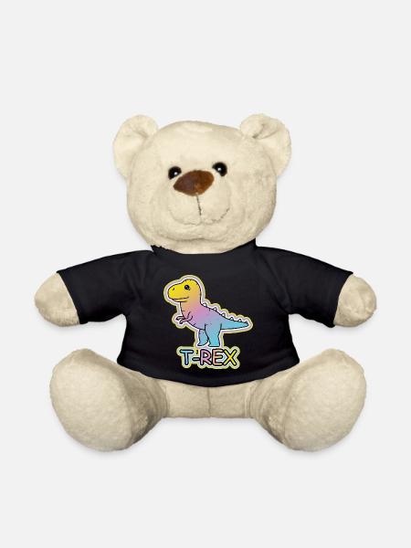 Pastell-T-Rex Cartoon Design - Teddy - Schwarz
