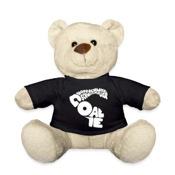 Goalie Hopp Schwiiz Schweizer Mauer Fußball Tee - Teddy - Schwarz - Vorne