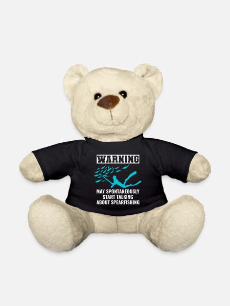 Speerfischen Speerfischen Speerfischer Fischen - Teddy - Schwarz