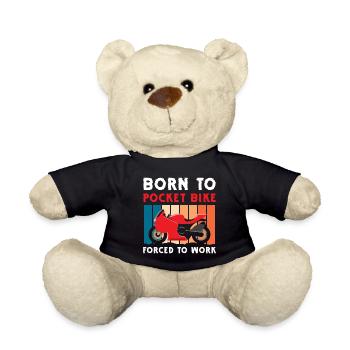 Motorrad Cool Moped - Teddy - Schwarz - Vorne