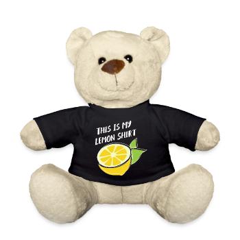 Lemonade Summer Fruits Wildlife Lemon Juice - Teddy Bear - black - Front