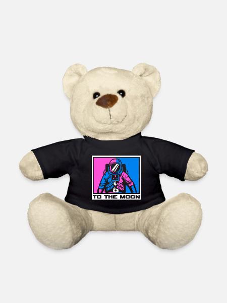 Space Logo Voyager - Teddy Bear - black