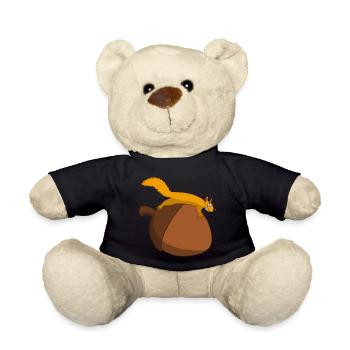 Das Eichhörnchen gegen die Eichel - Teddy - Schwarz - Vorne