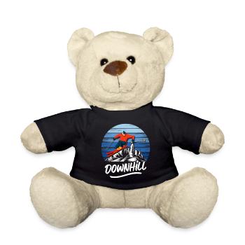 Ski Alpen Sport Skifahrer - Teddy - Schwarz - Vorne