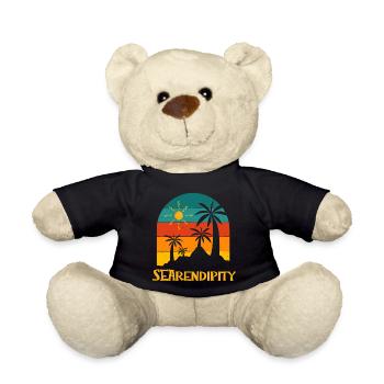 Searendipity Summer Sayings Tropical Quotes - Teddy Bear - black - Front
