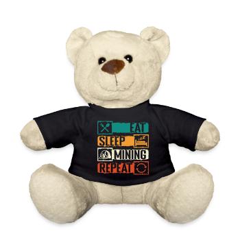 Bergmann Unter Tage Minenarbeiter Schacht - Teddy - Schwarz - Vorne