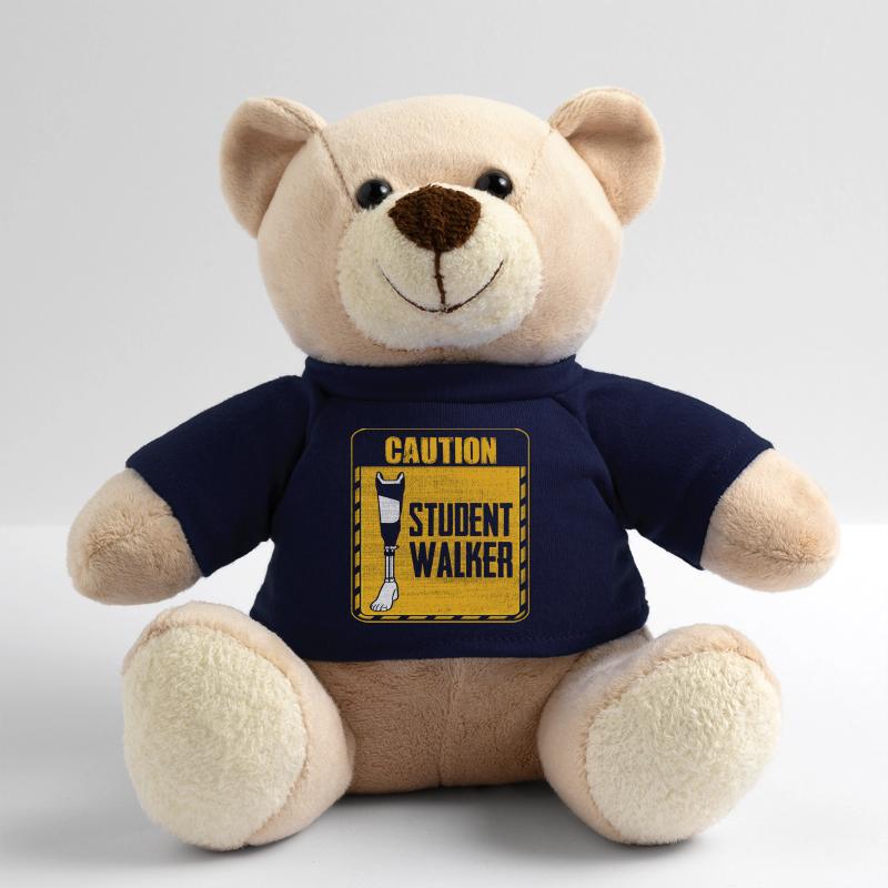 Attention Student Walker - Prosthetic leg Teddy Bear