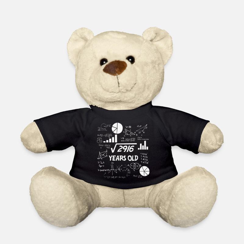 Square Root of 2916 | 54 Birthday Math 54 Years - Teddy Bear - black