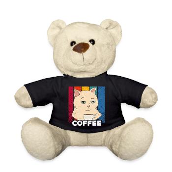 Morning grouch - Coffee - Teddy Bear - black - Front