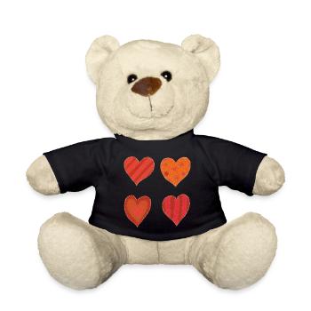 Heart Variations - Teddy Bear - black - Front